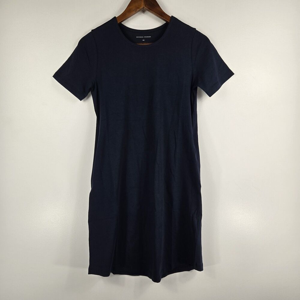 Universal Standard Women's 4XS/00-0 Navy Blue Short Sleeve T Shirt Dress NWT